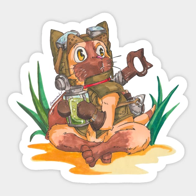 Palico Monster Hunter World Sticker by MinosArt